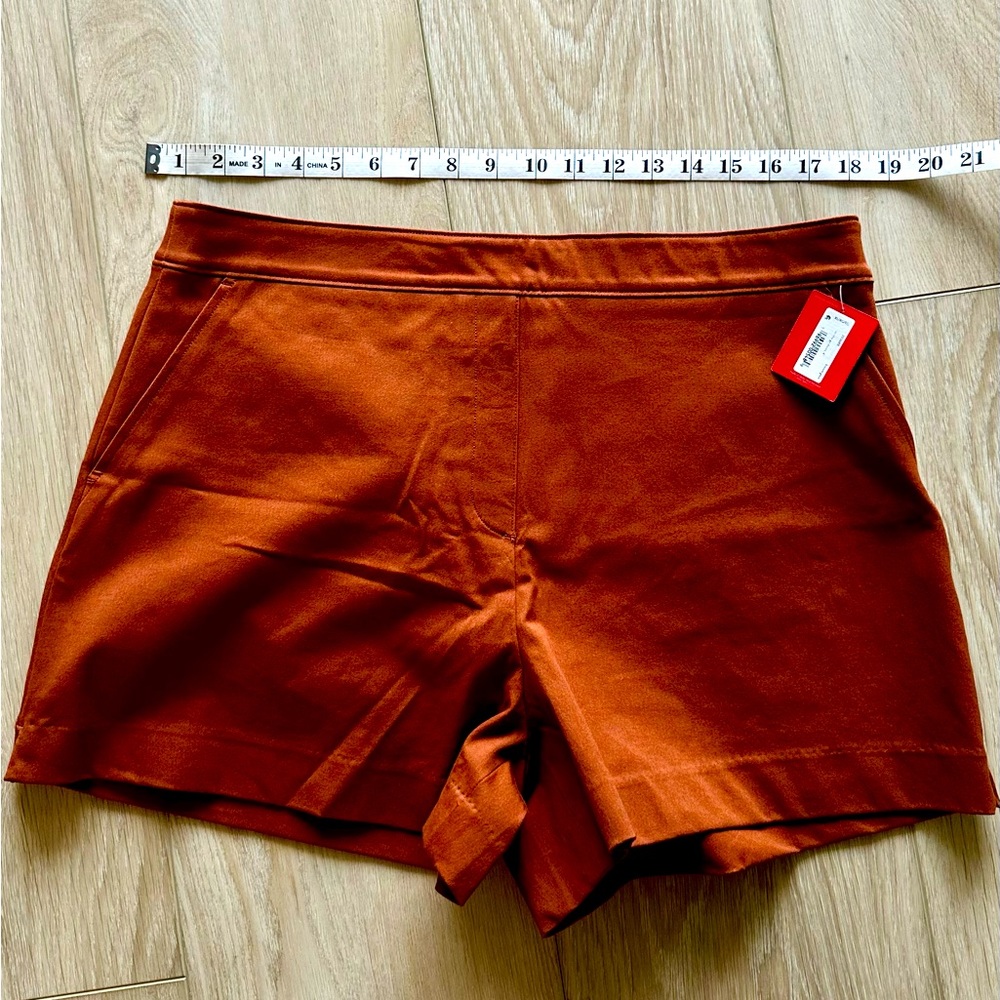 Spanx on-the-go shorts 4 inch XL Bronze NWT